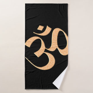 Gold Om Bath Towel