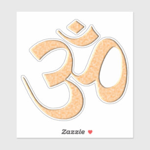 Gold Om Sticker
