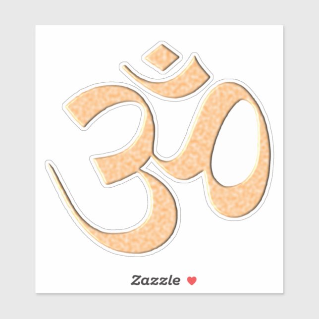 Gold Om  Sticker (Sheet)