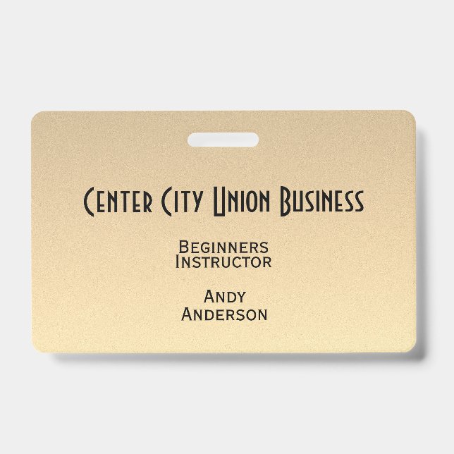 Gold Ombre Badge (Front)