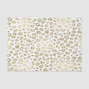 Gold Ombre Leopard Print Tissue Paper