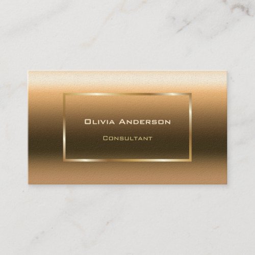 Gold Ombre Professional Business Card