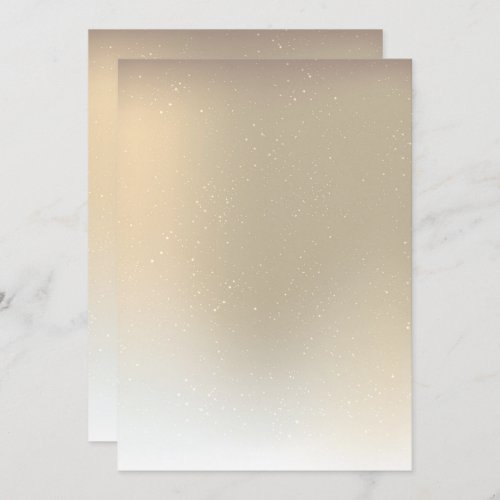 Gold ombre snow business blank holiday invitation