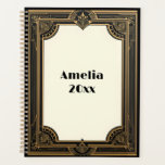 Gold on Black Art Deco Classic Planner
