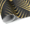Gold On Black Geometric Art-Deco Pattern