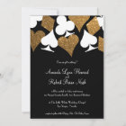 Gold on Black Las Vegas Wedding Invitation