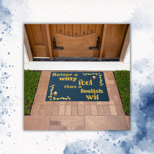 Gold on Blue - Better than a... Doormat
