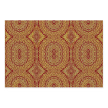 Gold On Red Mandala Wrapping Sheet Set of 3