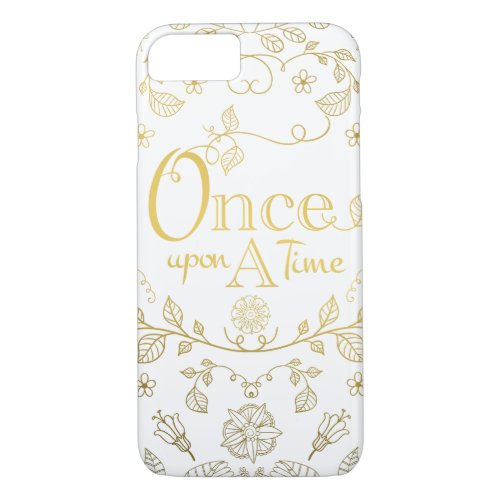 Gold Once Upon A Time Phone Case