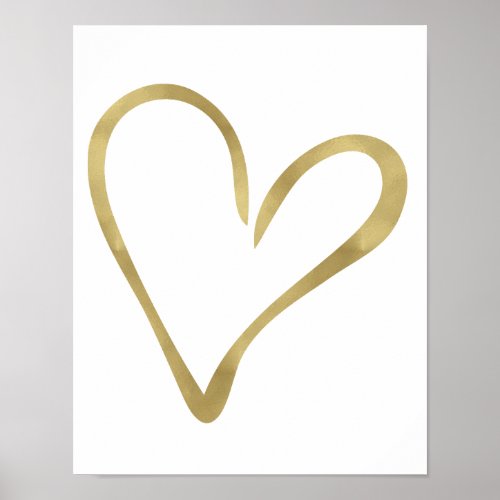 Gold Open Heart II Poster