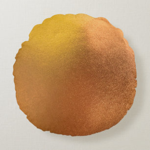 Gold or foil color texture background abstract, an round pillow