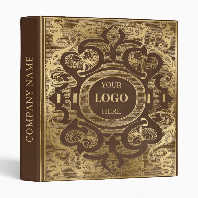 Gold Ornament 3 Ring Binder (Front/Spine)