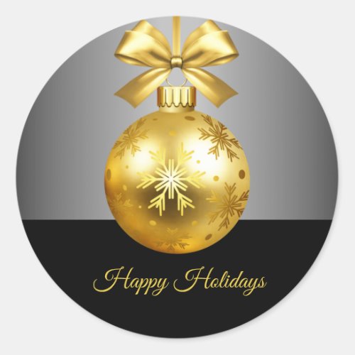  Gold Ornament Holiday Sticker