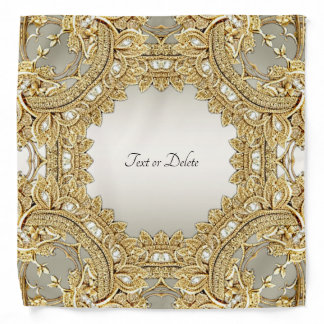 Gold Ornate Bandana