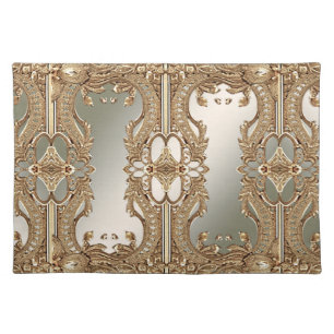 Gold Ornate Cloth Placemat