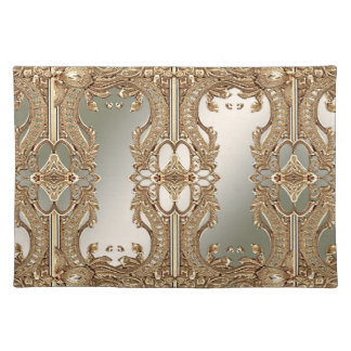 Gold Ornate Cloth Placemat