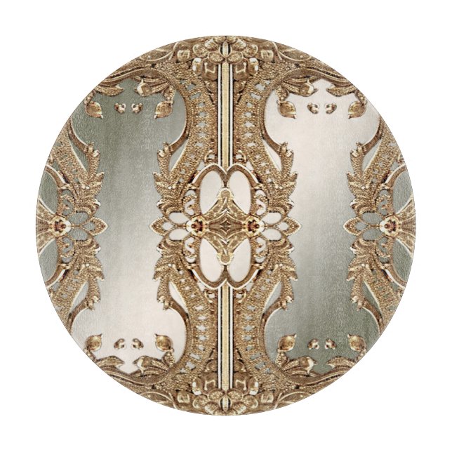 Gold Ornate Cutting Board (Front)