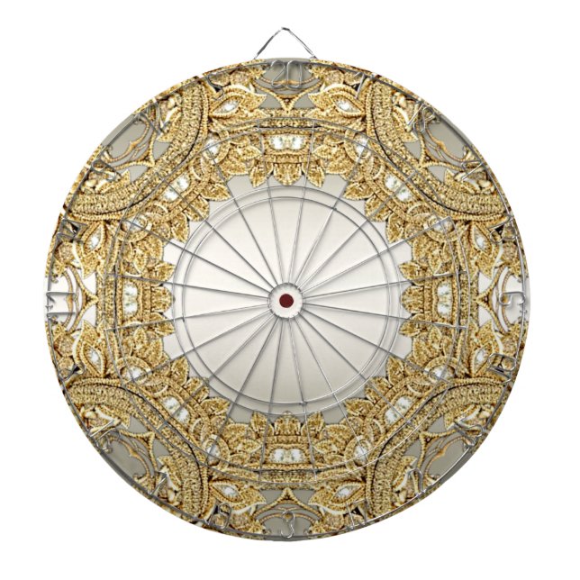 Gold Ornate Dartboard (Front)