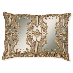 Gold Ornate Dog Bed