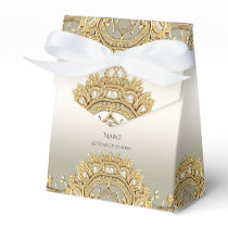 Gold Ornate Favor Box
