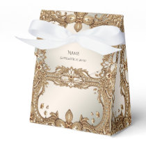 Gold Ornate Favor Box