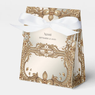 Gold Ornate Favor Box