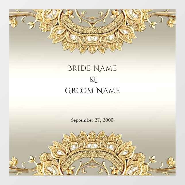 Gold Ornate Floor Decal (Front)