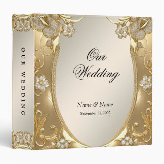 Gold Ornate Floral Album Binder