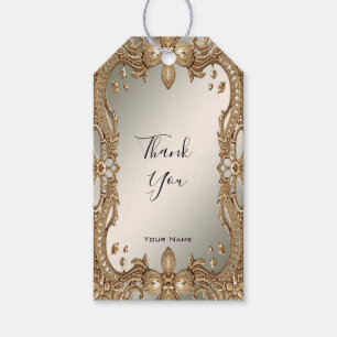 Gold Ornate Frame Gift Tag