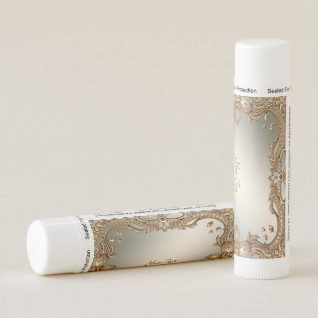 Gold Ornate Frame Lip Balm (Rotated Right)