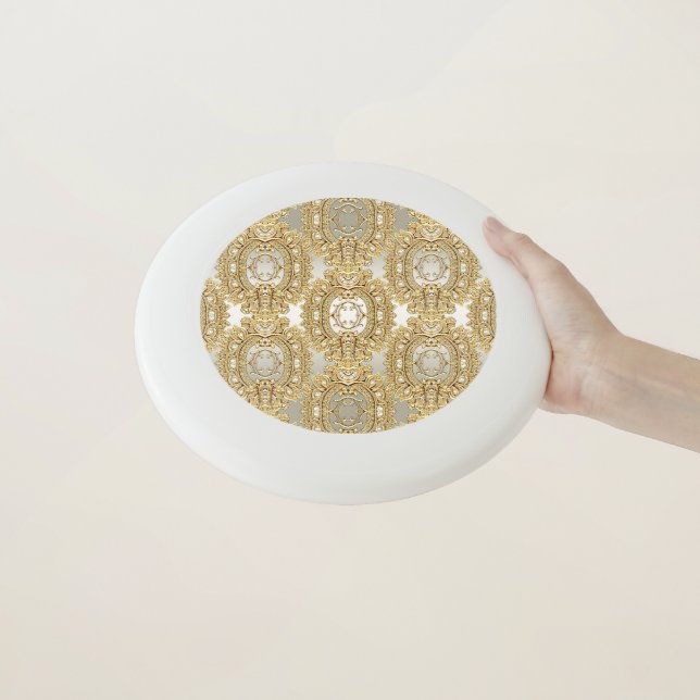 Gold Ornate Frisbee (In Hand)