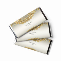 Gold Ornate Hershey Bar Favors