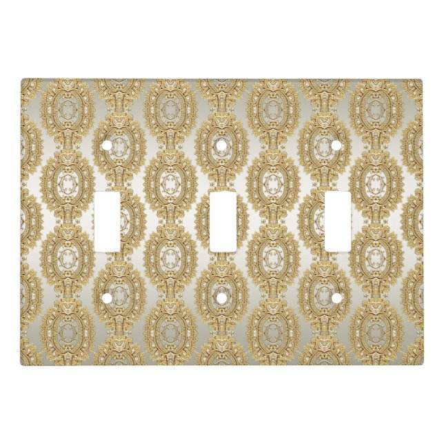 Gold Ornate Light Switch Cover (Front)