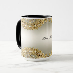 Gold Ornate Mug