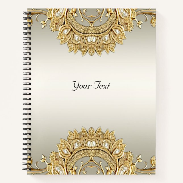 Gold Ornate Notebook (Front)