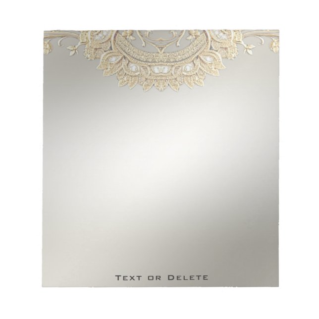 Gold Ornate Notepad (Front)