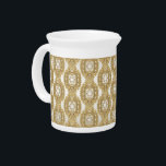 Gold Ornate Porcelain Pitcher<br><div class="desc">Beautiful Gold Ornate Porcelain Pitcher</div>