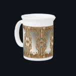 Gold Ornate Porcelain Pitcher<br><div class="desc">Beautiful Gold Ornate Porcelain Pitcher</div>