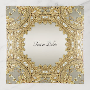 Gold Ornate Trinket Tray