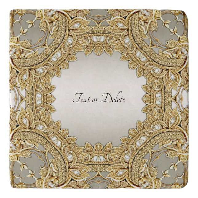 Gold Ornate Trivet (Front)