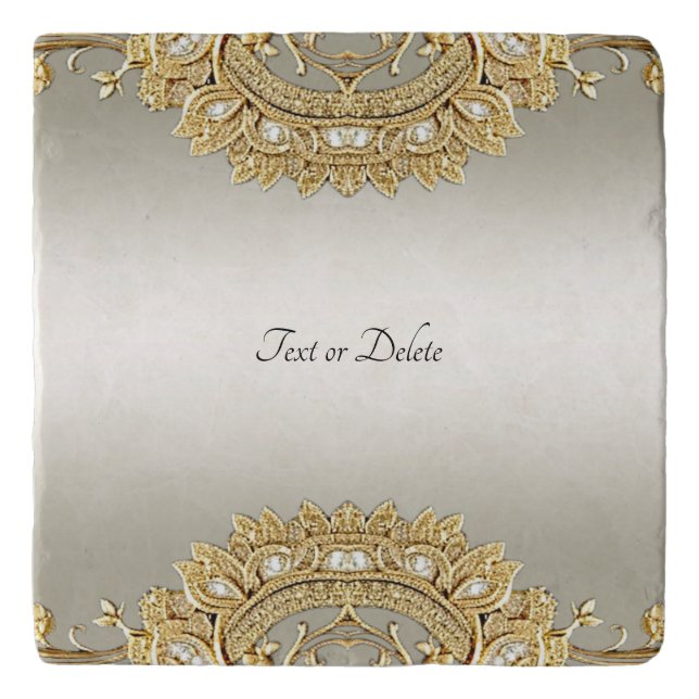 Gold Ornate Trivet (Front)
