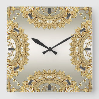 Gold Ornate Wall Clock