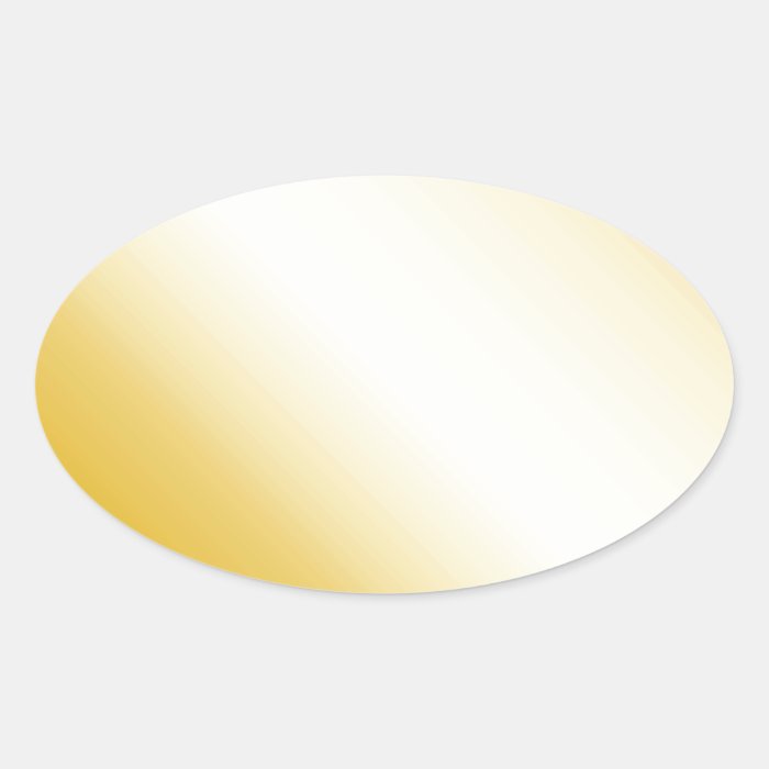 Gold Oval Stickers