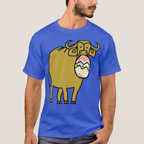 Gold Ox with Large Easter Egg T_Shirt