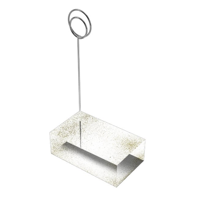 Gold Paint Splatter Table Number Holder (Corner)