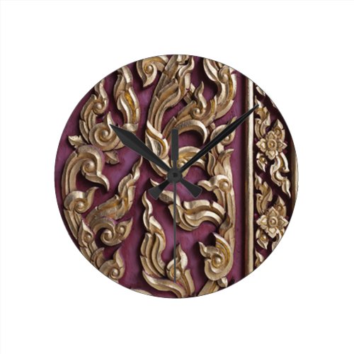gold painted,wood carved,antique,floral,vintage, round wall clocks