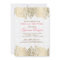 Gold Paisley Lace White Damasks Invitation