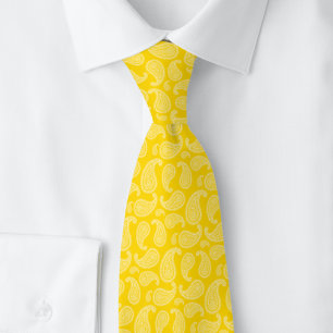 Gold Paisley Neck Tie