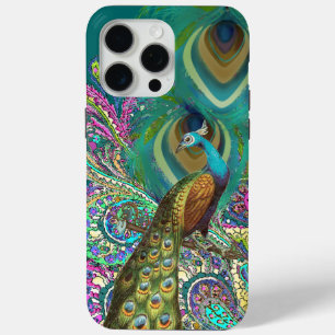 Gold Paisley Peacock & Feather iPhone 6 iPhone 15 Pro Max Case