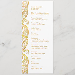 Indian Wedding Programs Zazzle